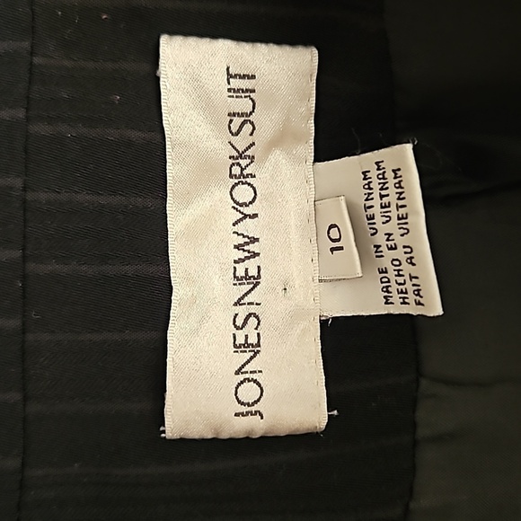VTG JONES NEW YORK Black Trendy Pinstripe One Button Blazer - Picture 7 of 8